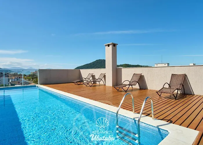 Estudio Moderno, Com Churrasqueira, Wifi, Ac E Piscina, No Itagua Em Ubatuba, Recanto 113