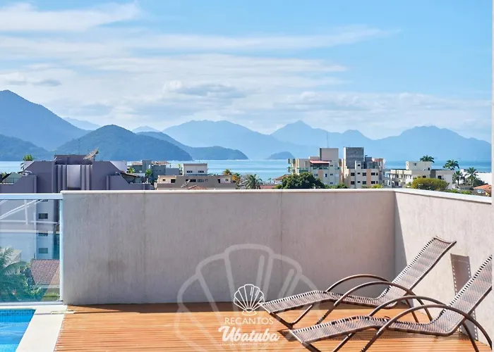 Estudio Moderno, Com Churrasqueira, Wifi, Ac E Piscina, No Itagua Em Ubatuba, Recanto 113